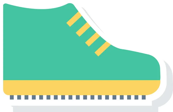Иконка Обуви Плоском Стиле — стоковый вектор