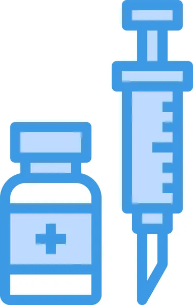 Injectiemedaille Shot Icoon — Stockvector