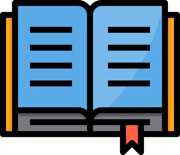 Agenda Libro Icono Negocio — Vector de stock