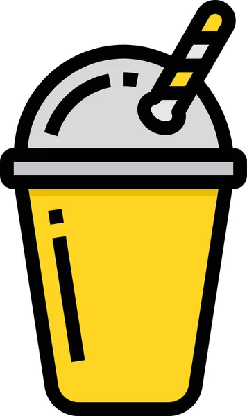 Ikona Ledová Káva — Stockový vektor
