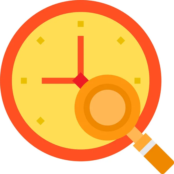 Reloj Fecha Icono Vidrio — Vector de stock