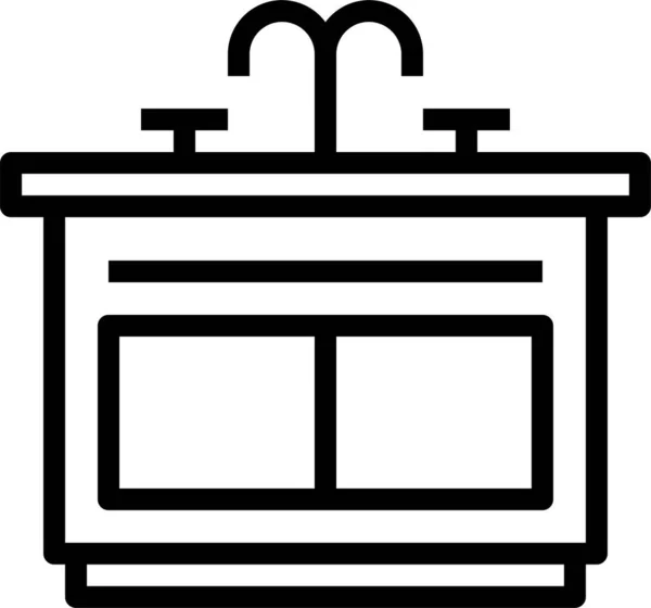 Иконка Пищевого Оборудования Стиле Наброска — стоковый вектор