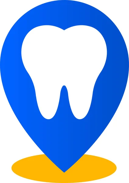 Stomatologiczna Ikona Dentysty Płaskim Stylu — Wektor stockowy