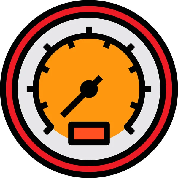 Gefahrenmanometer Symbol Der Kategorie Werkzeugbau — Stockvektor