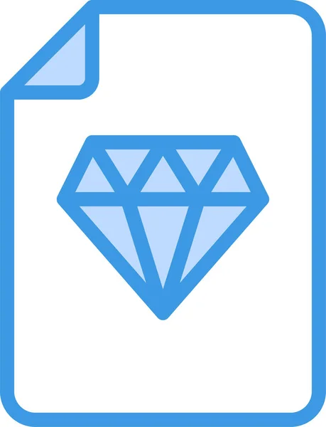 Premium Diamant Bestand Pictogram — Stockvector