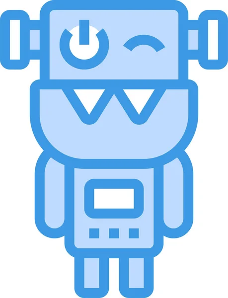 Robô Robótica Ícone Artificial — Vetor de Stock