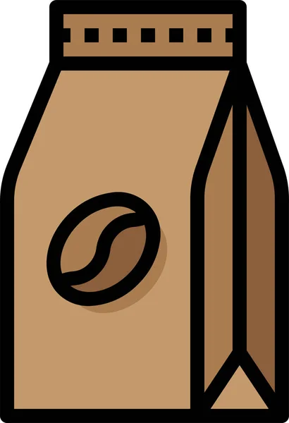 Tasche Bohnen Kaffee Symbol — Stockvektor