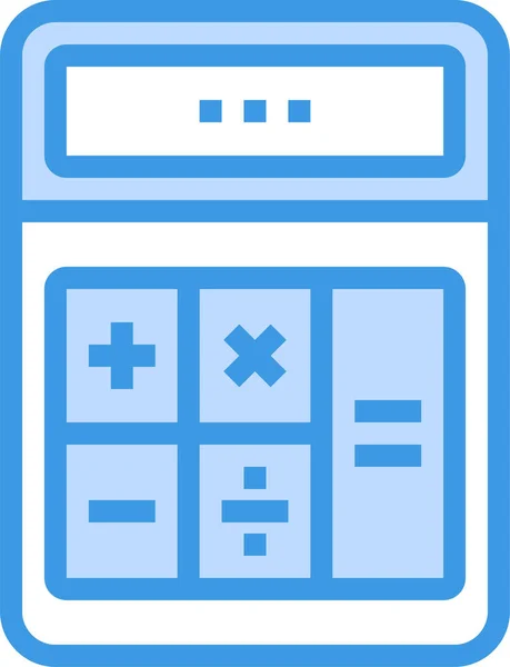 Calculator Apparaat Gadget Pictogram Gevulde Outline Stijl — Stockvector