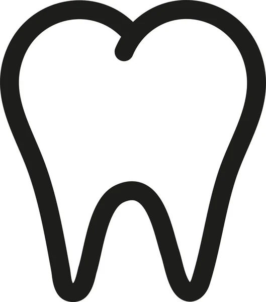 牙科图标 轮廓式 — 图库矢量图片