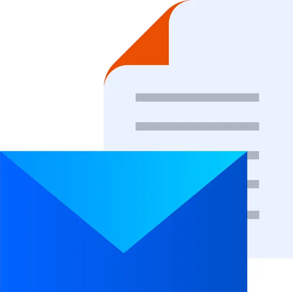 Ikona Zprávy Komunikačního Dopisu — Stockový vektor