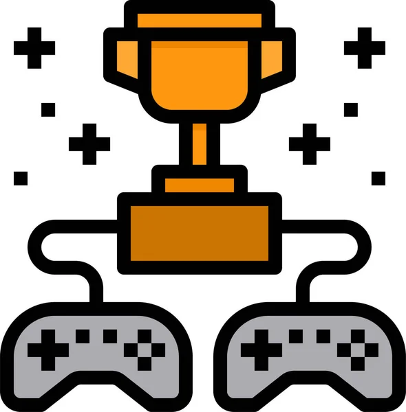 Champion Coupe Esport Icône Dans Catégorie Jeux Jeux — Image vectorielle