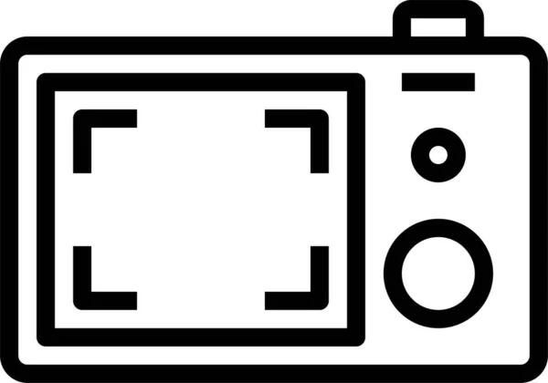 Значок Носія Задньої Камери Категорії Фотографій — стоковий вектор
