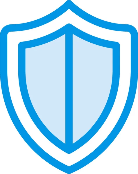 Ikona Antivirové Ochrany Stylu Vyplněného Osnovy — Stockový vektor