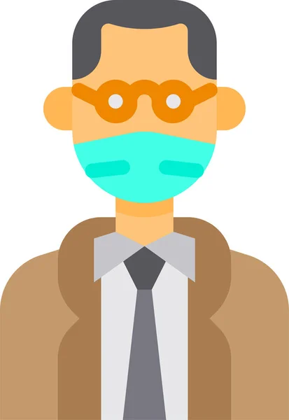 Avatar Man Mask Icon — Stock Vector