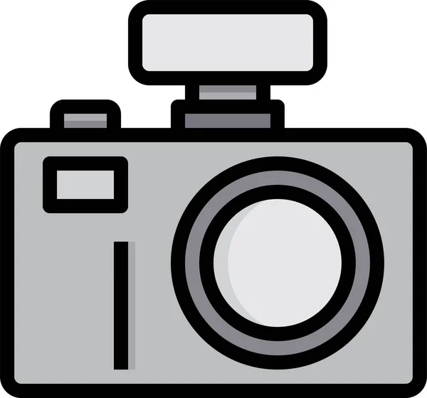 형태의 카메라 플래시 라이트 아이콘 — 스톡 벡터