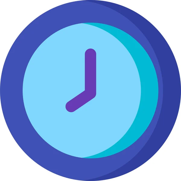 Reloj Alarma Icono Programación Estilo Plano — Vector de stock