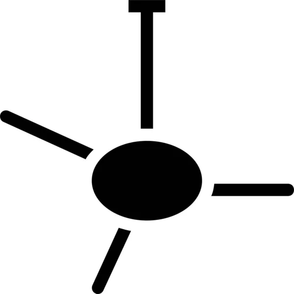 Icono Del Refrigerador Del Aparato Aire Estilo Sólido — Archivo Imágenes Vectoriales