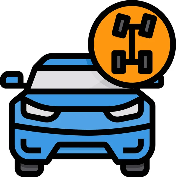 Axle Shaft Car Icon — Stock Vector