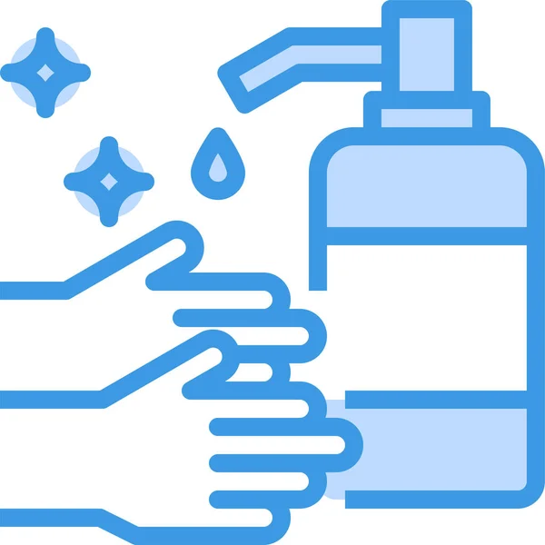 医院及医护范畴的洗手香皂图标 — 图库矢量图片
