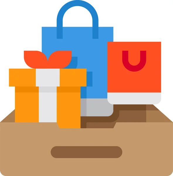 Çanta Ticaret Simgesi Alışveriş Ekommerce Kategorisinde — Stok Vektör