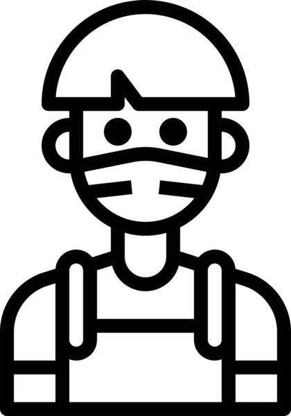 Avatar Jongen Schattig Pictogram — Stockvector