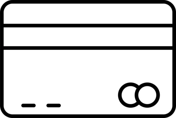 Іконка Кредиту Картки Atm Стилі Контур — стоковий вектор