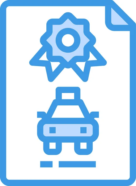 Значок Сертификата Категории Транспортные Средства Режимы Перевозки — стоковый вектор