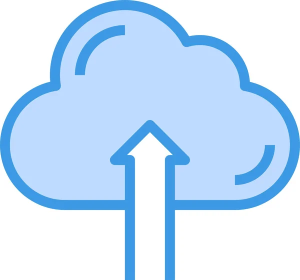 Cloud Upload Computing Icon — Archivo Imágenes Vectoriales