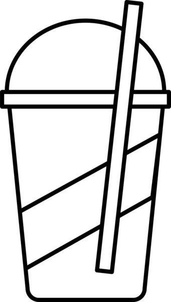 Иконка Бутылки Напитка Стиле Наброска — стоковый вектор