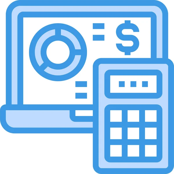Report Calculator Calculate Icon — Stock Vector