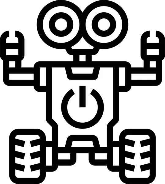 Robot Robotics Artificial Icon — Stock Vector