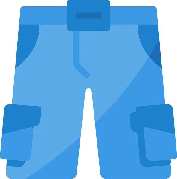 Shorts Man Kleding Pictogram — Stockvector