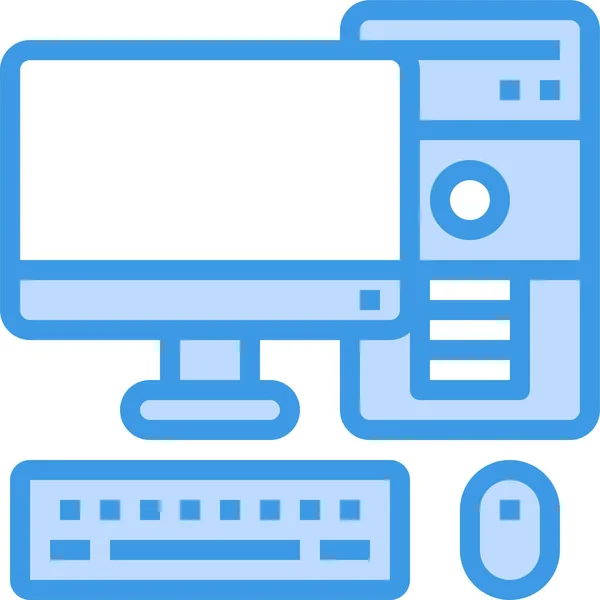 Ikona Komputera Elektrycznego Kategorii Urządzenia Urządzenia Elektroniczne — Wektor stockowy