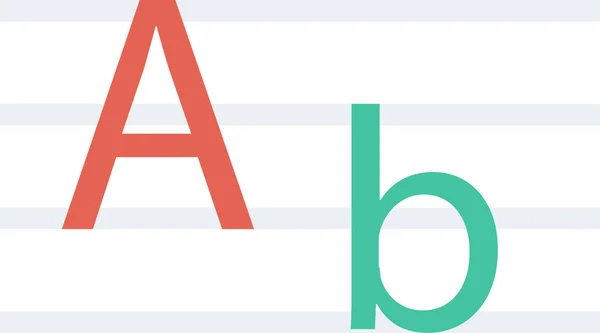 Alphabet Font Icon Flat Icon Flat Style — Stock Vector