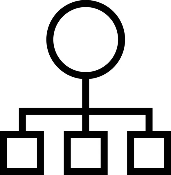 Иерархическая Иерархическая Структура Диаграммы Иерархическая Иерархия — стоковый вектор