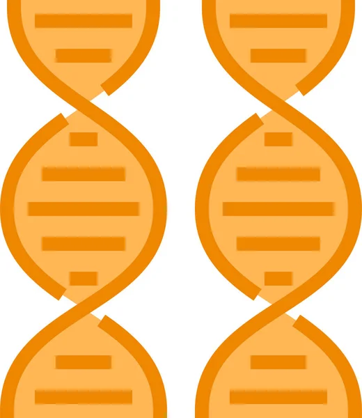 Біологічна Хімія Dna Значок Плоскому Стилі — стоковий вектор