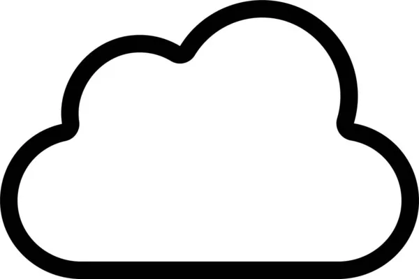 Ikona Przechowywania Chmurze Klimatu Kategorii Edukacja Kształcenie — Wektor stockowy
