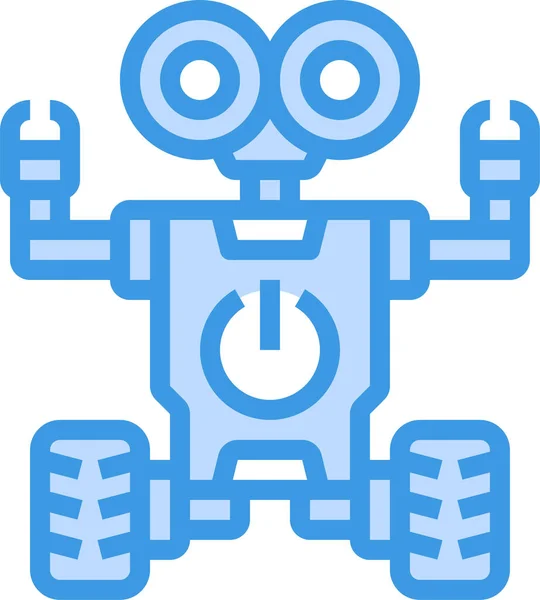 Robot Robótica Icono Artificial — Vector de stock