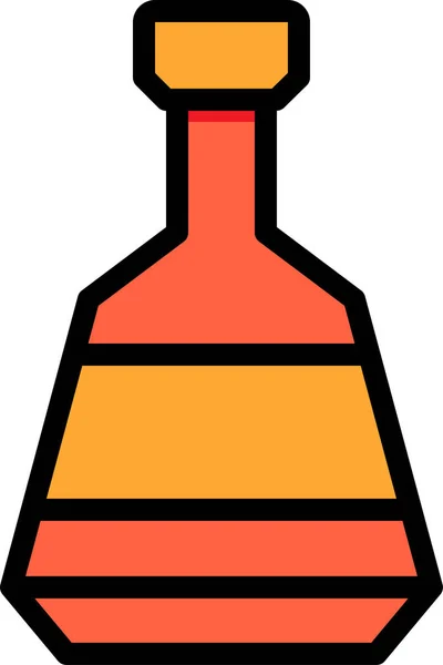 Fles Drank Alcohol Icoon — Stockvector