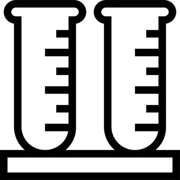 Іконка Експериментальної Лабораторії Стилі Контур — стоковий вектор