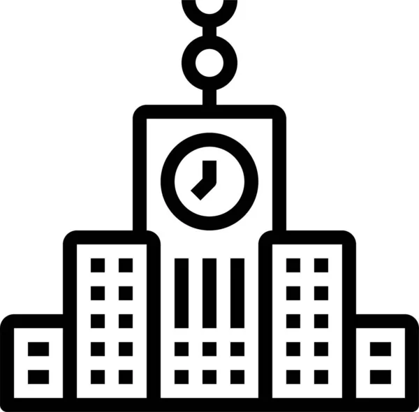 Escuela Edificio Educación Icono — Vector de stock