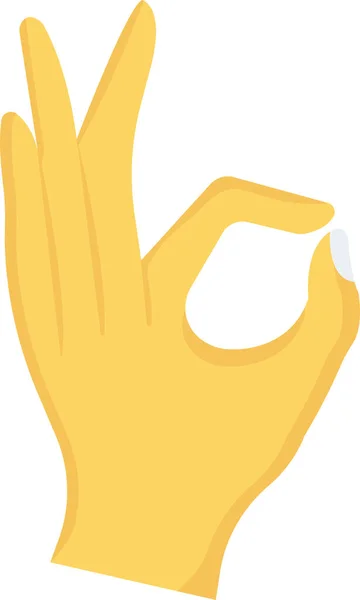 Εικονίδιο Χέρι Χειρονομία Δάχτυλο Επίπεδη Στυλ — Διανυσματικό Αρχείο