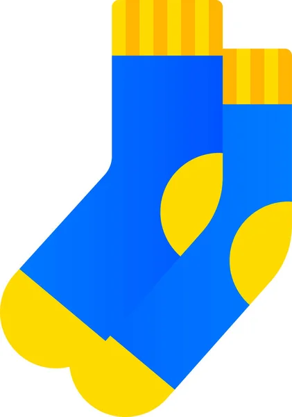 Chaussettes Tissus Vêtements Icône — Image vectorielle