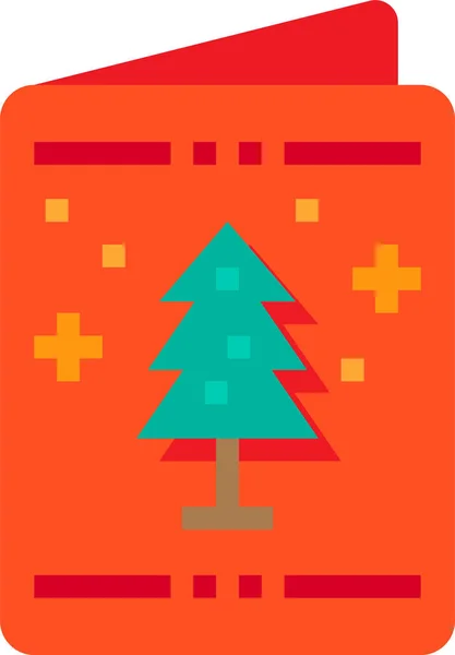 Ícone Natal Cartão Xmas Categoria Natal —  Vetores de Stock