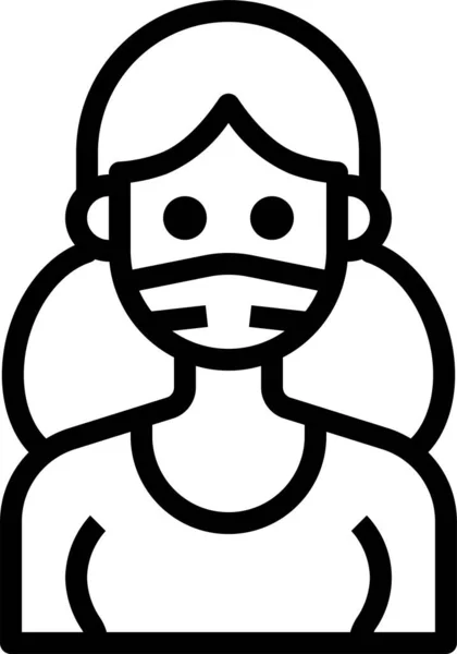 Ikona Maski Biznesowej Avatara — Wektor stockowy