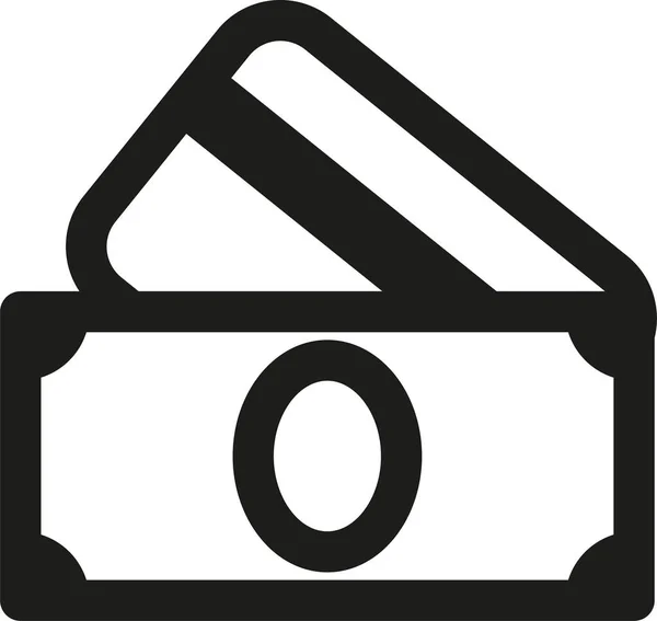 Método Pago Comprar Icono Estilo Esquema — Vector de stock