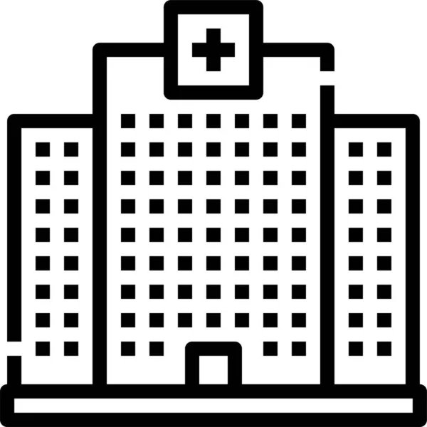 医院大楼健康图标 — 图库矢量图片