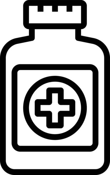 Pflege Gesundheit Medizinische Ikone Umriss Stil — Stockvektor