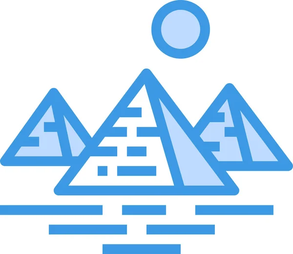 Ikona Piramidy Egipskiej — Wektor stockowy