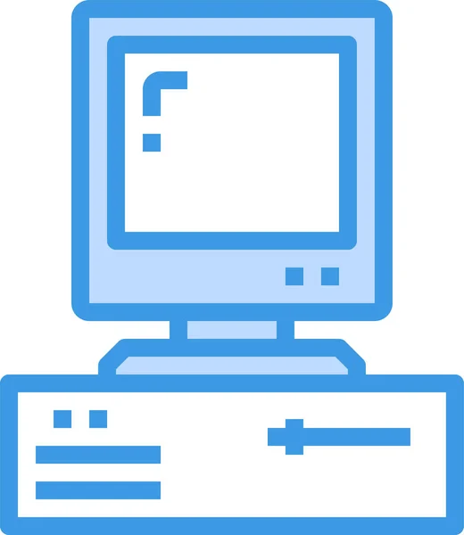 Ikona Sprzętu Komputerowego Kategorii Urządzenia Urządzenia Elektroniczne — Wektor stockowy